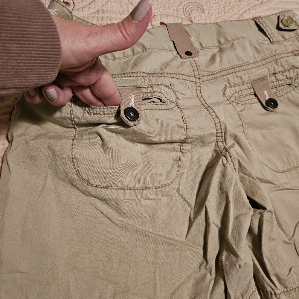 Union Bay Lightweight Shorts Tan Beige 100% Cotton Size 9 - Picture 14 of 14